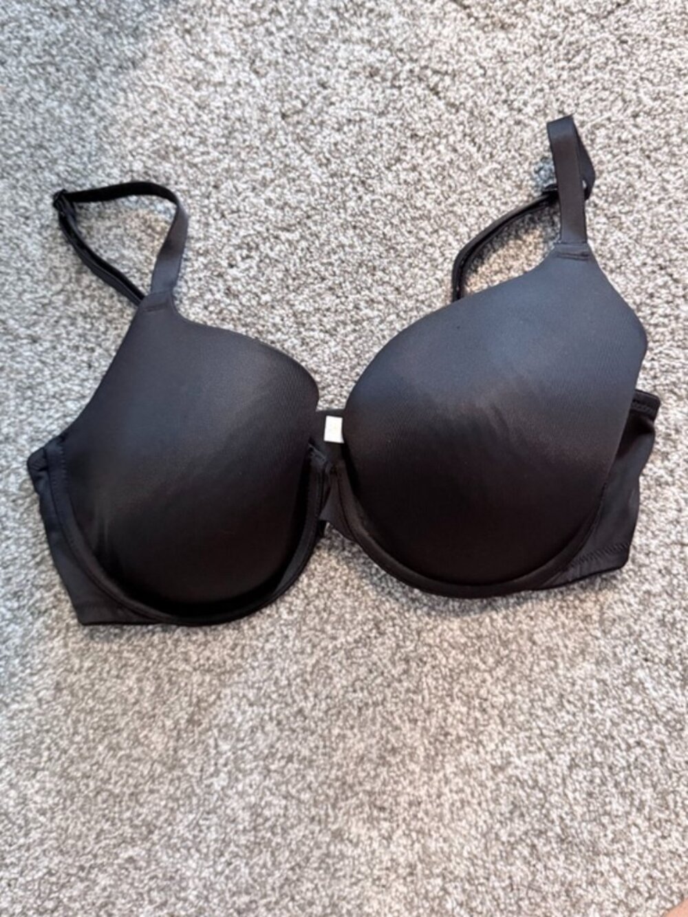PINK Victoria’s Secret Black Wear Everywhere T-Shirt Lightly Lined Bra - 36DD